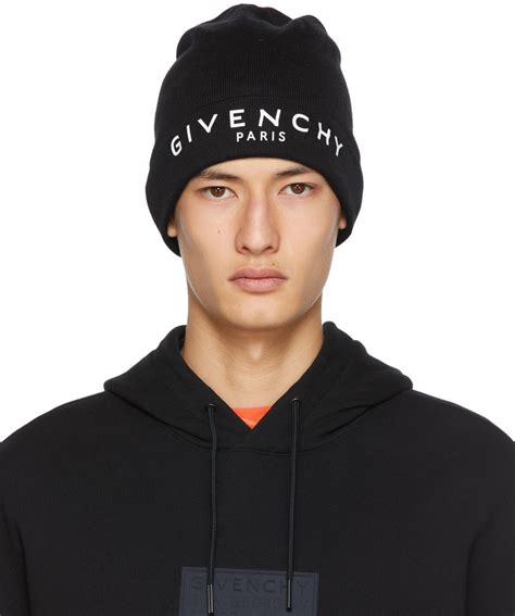 givenchy black & white logo beanie|givenchy black hoodie.